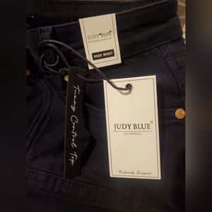 NWT Judy Blue wide leg crop jeans